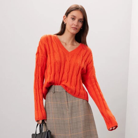 Madewell Cable Knit Cropped Sweater Size S NWOT - Picture 8 of 8